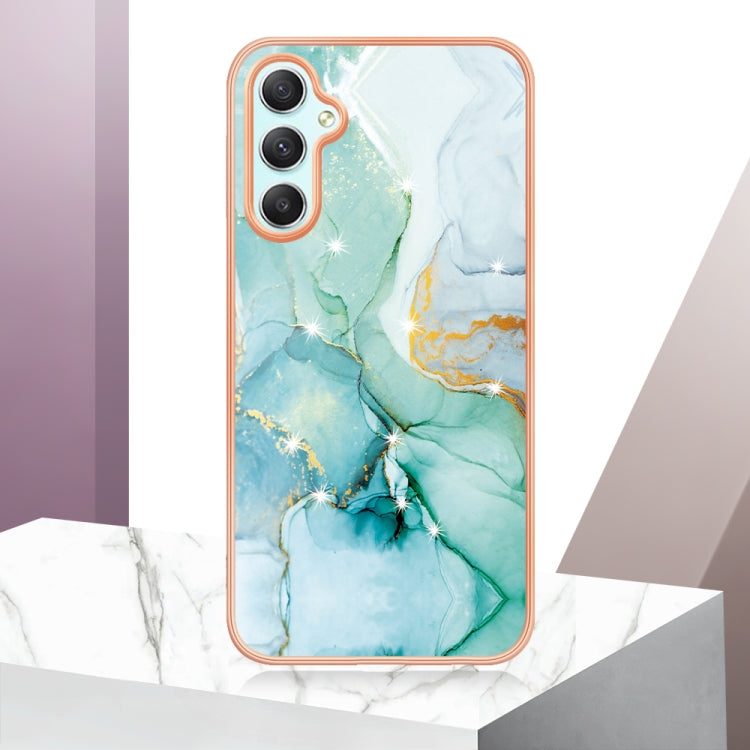 Electroplating Marble Dual-side IMD Phone Case for Samsung Galaxy A25 5G, showcasing its stylish design and durable materials.